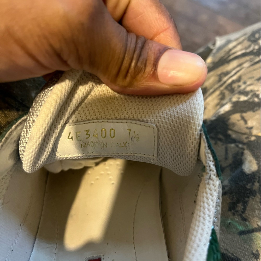 Prada Men's Green and Gray Sneakers - Picture 6 of 6